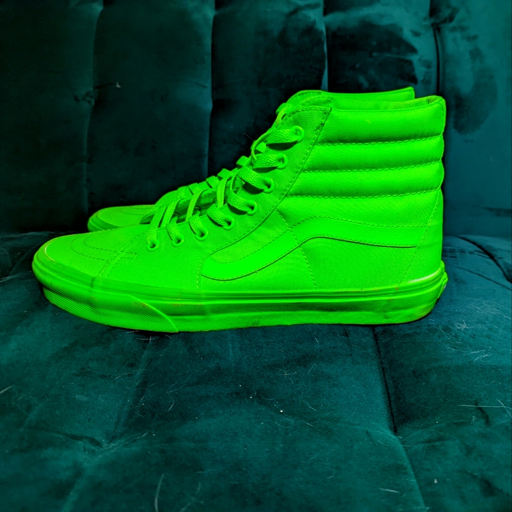 Vans sk8-hi 11.5 neon green